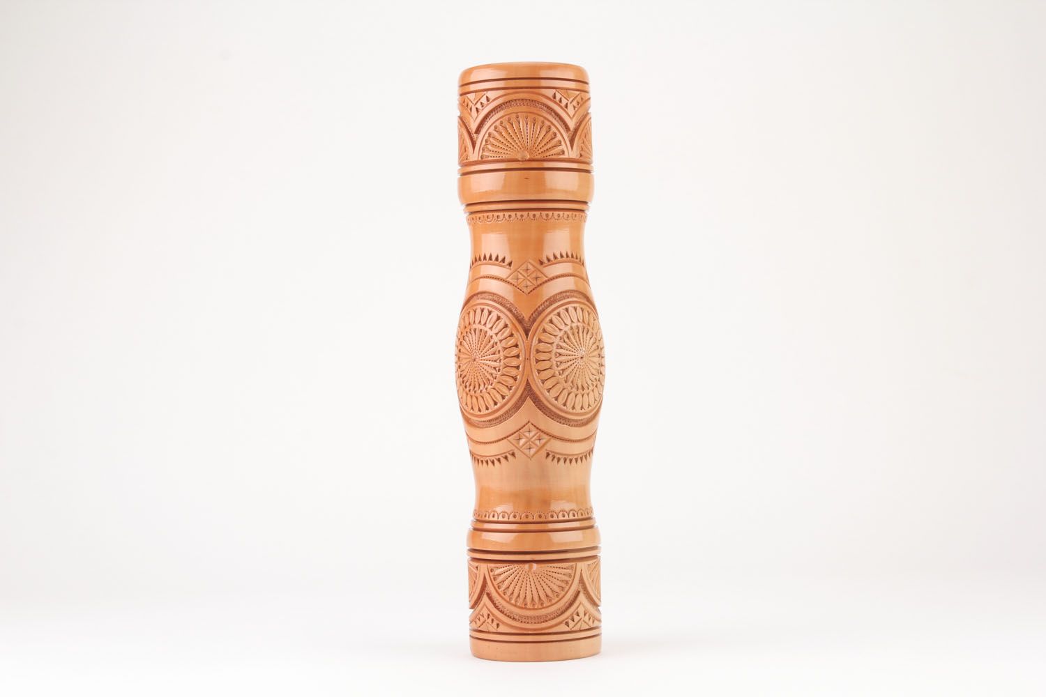 Vase en bois décoratif fait main photo 2