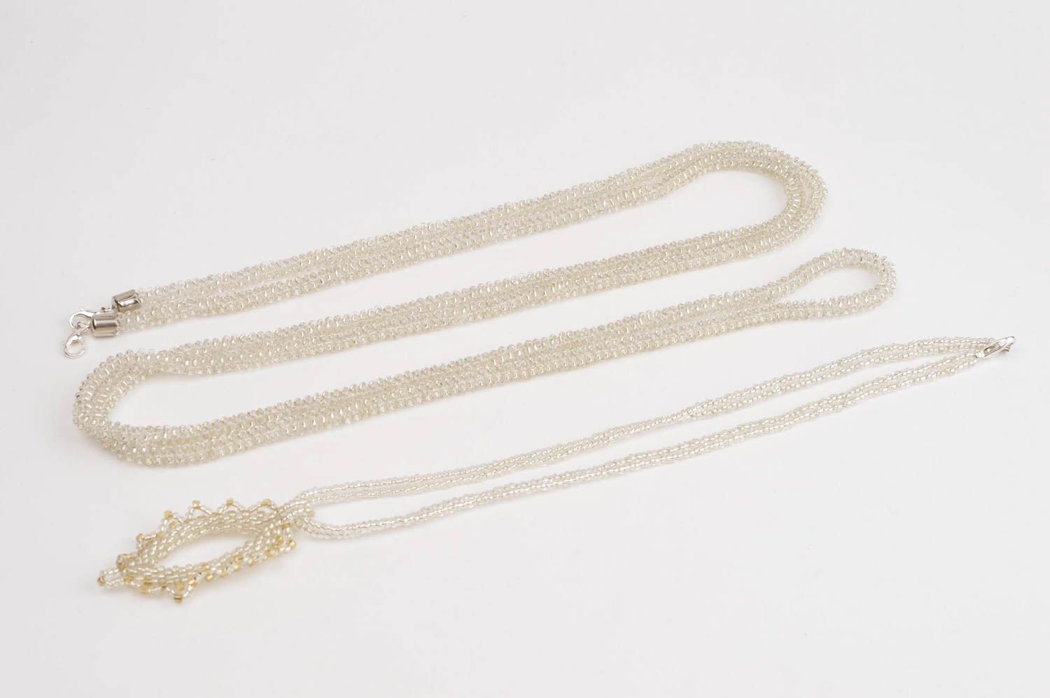 Schmuck Set handgemachter Schmuck Halskette mit Anhänger und Damen Gürtel  foto 3