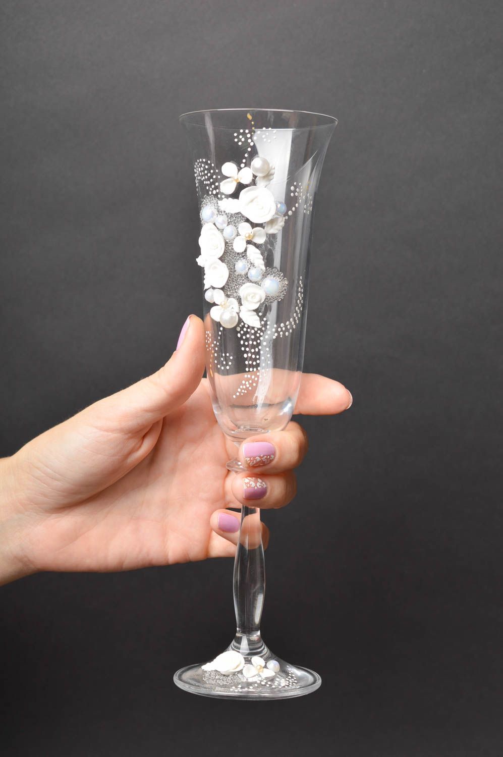 Copa de cristal hecha a mano accesorio de moda decoración de mesa festiva  foto 5