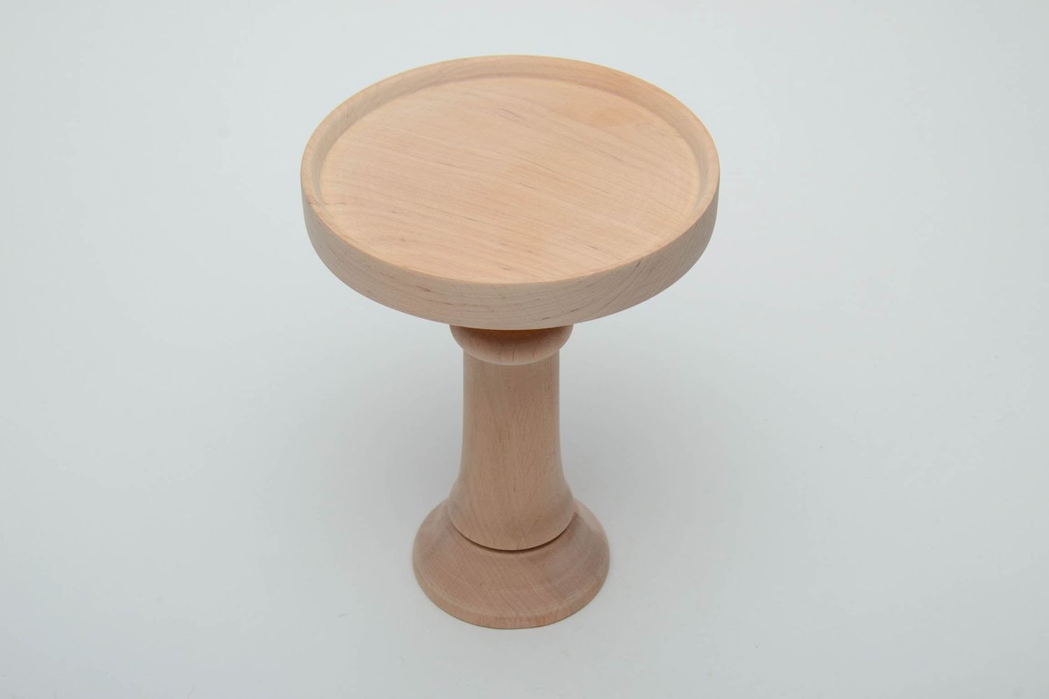 Wooden blank cake stand for creative work photo 3