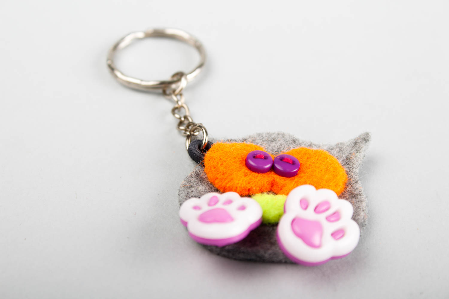 Small toys handmade woolen keychain felted toy key accessories present for kids photo 3