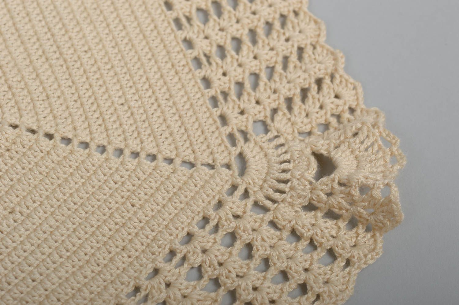 Couverture bébé Doudou hibou faits main tricotés au crochet Cadeau pour bébé photo 4