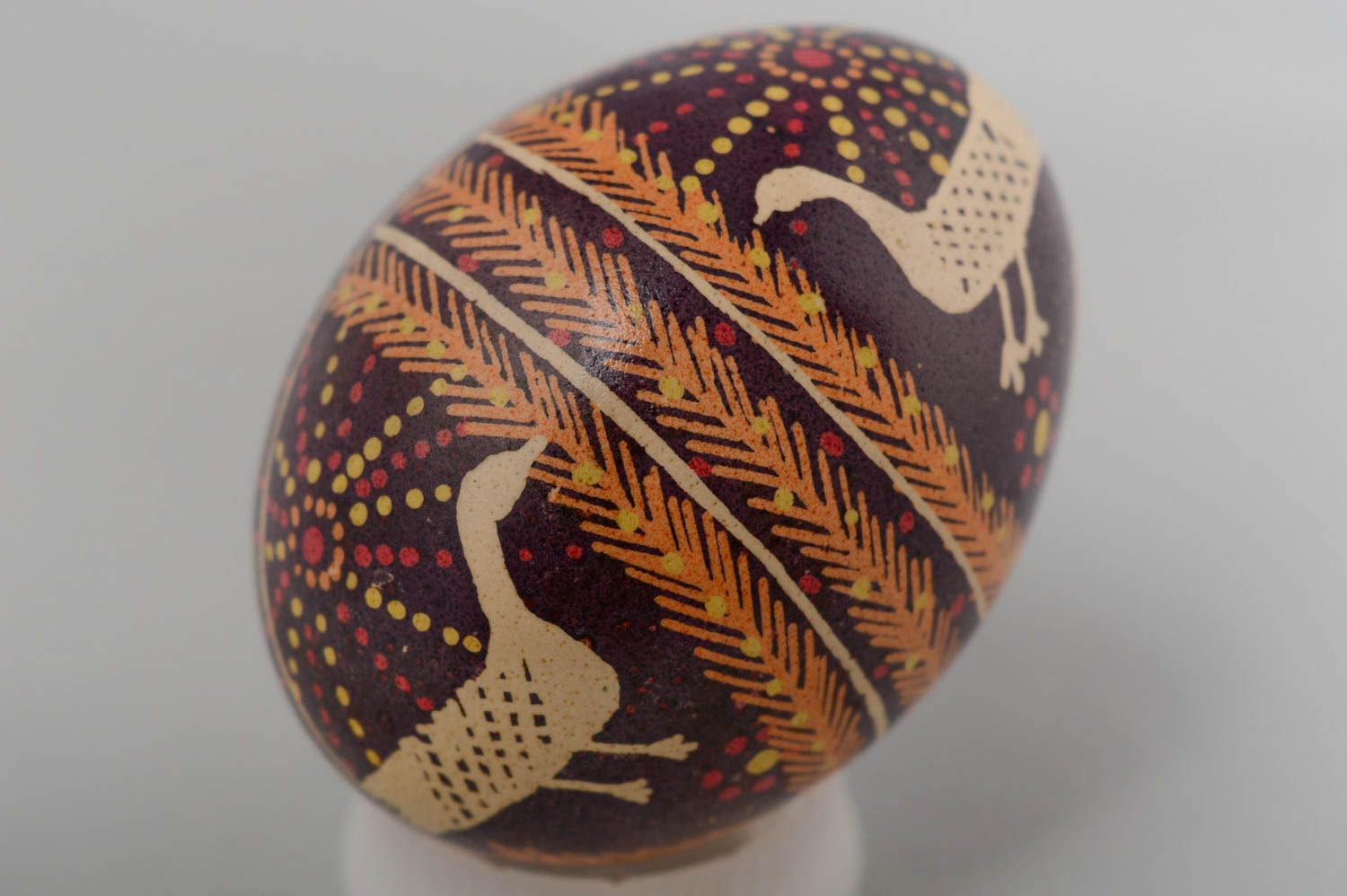 Пасхальное яйцо расписное домашний декор ручной работы украшения на Пасху фото 2