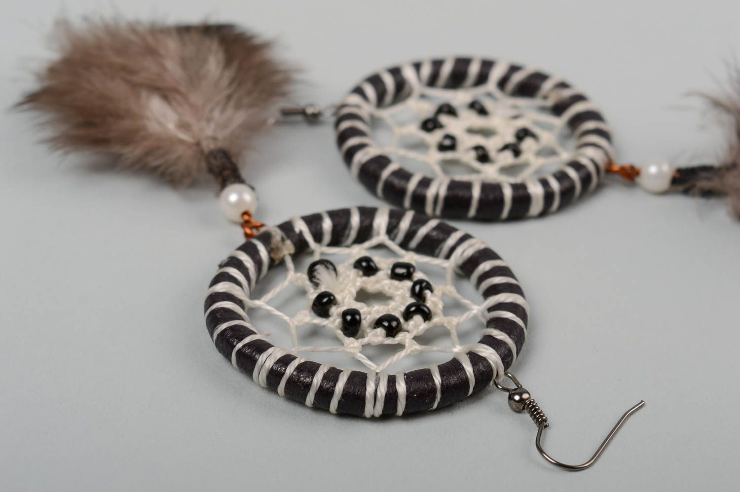 Handmade jewellery dreamcatcher earrings cute earrings fashion accessories photo 3