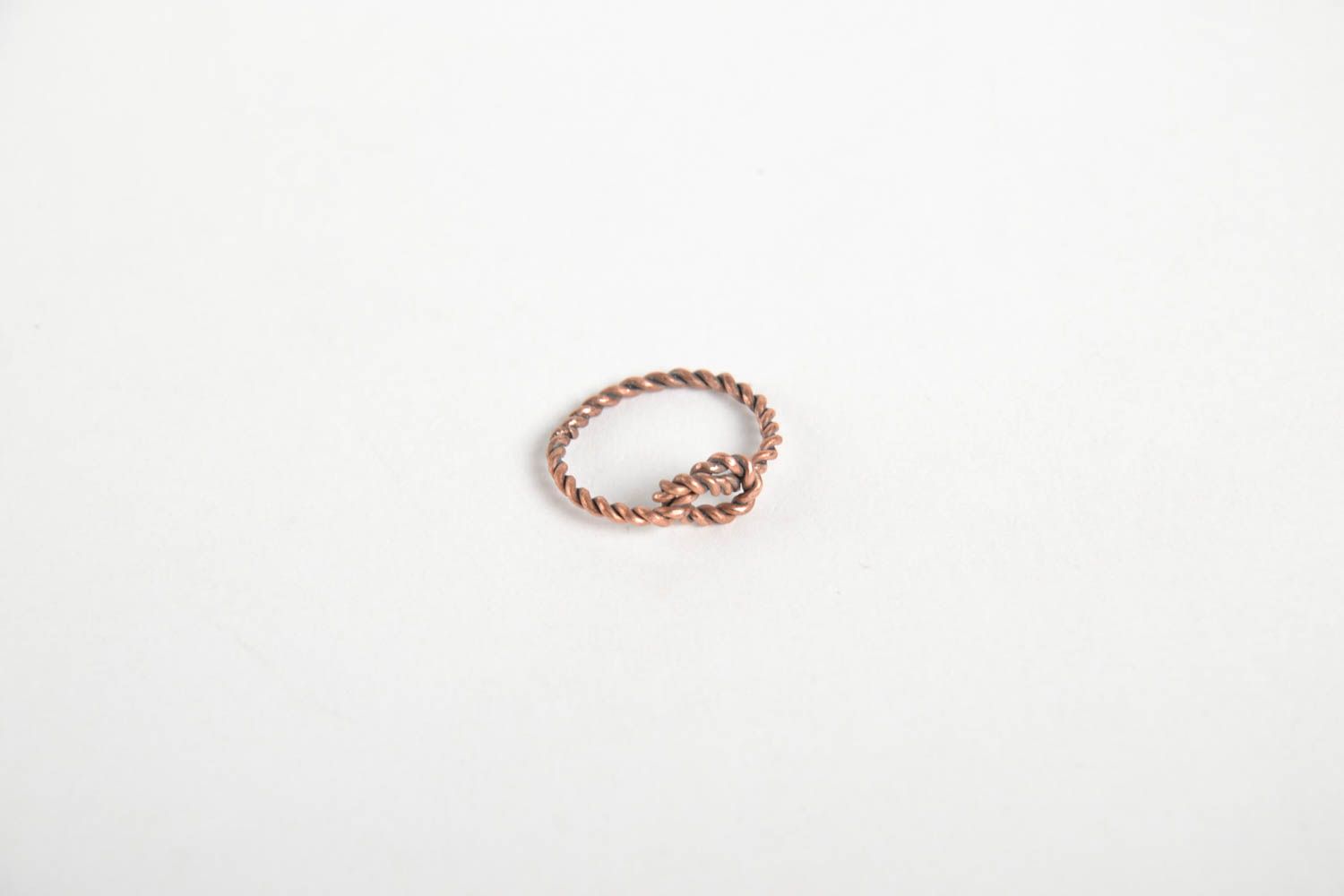 Необычное кольцо ручной работы женское кольцо и медной проволоки красивое кольцо фото 4