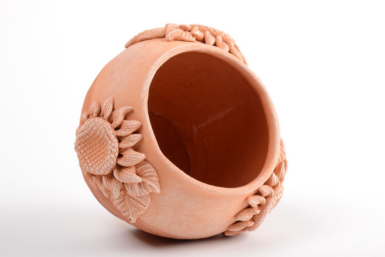 Decorative ceramic bowl handmade unusual kitchenware bowl made of clay photo 4
