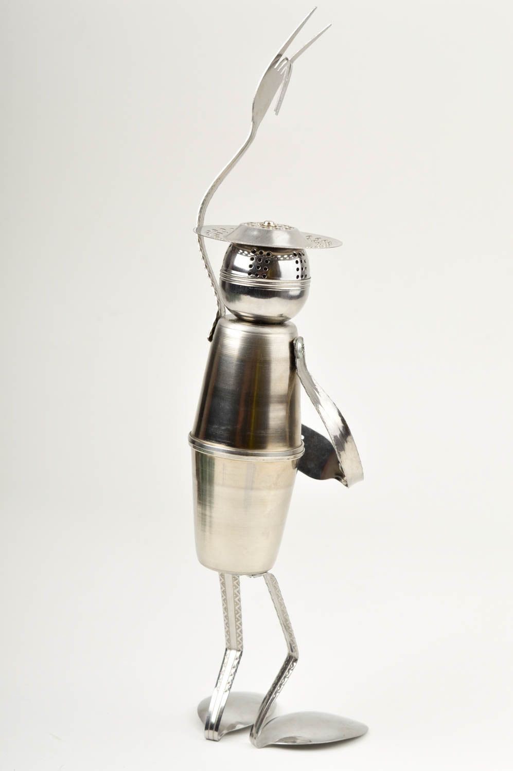 Handmade metal designer statuette unusual home figurine interior decor photo 5