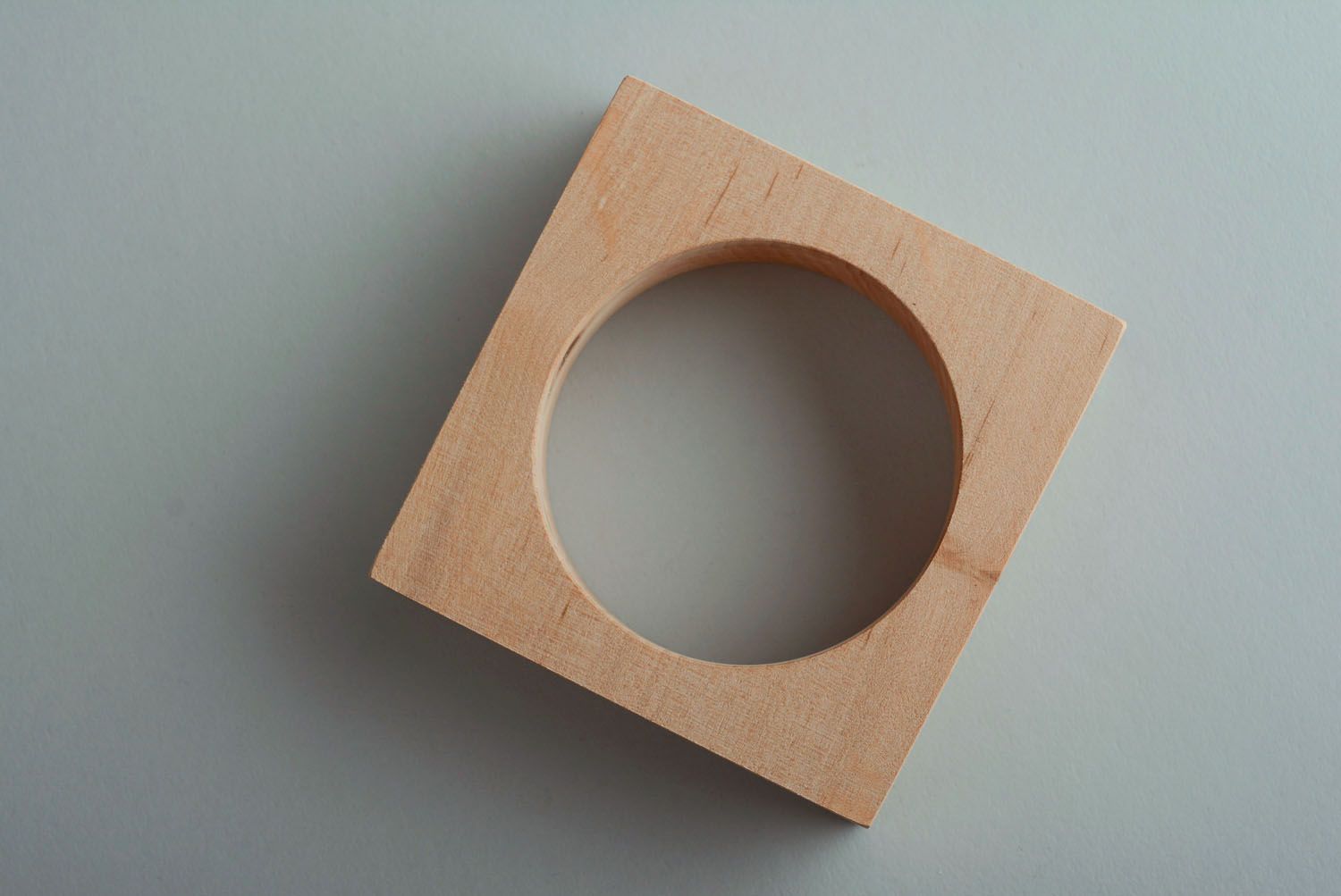 Square wooden blank bracelet photo 5