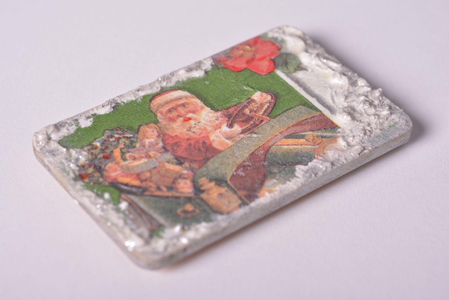 Handmade Kühlschrank Magnet Weihnachtsmann Deko für die Küche Wohn Accessoire foto 2