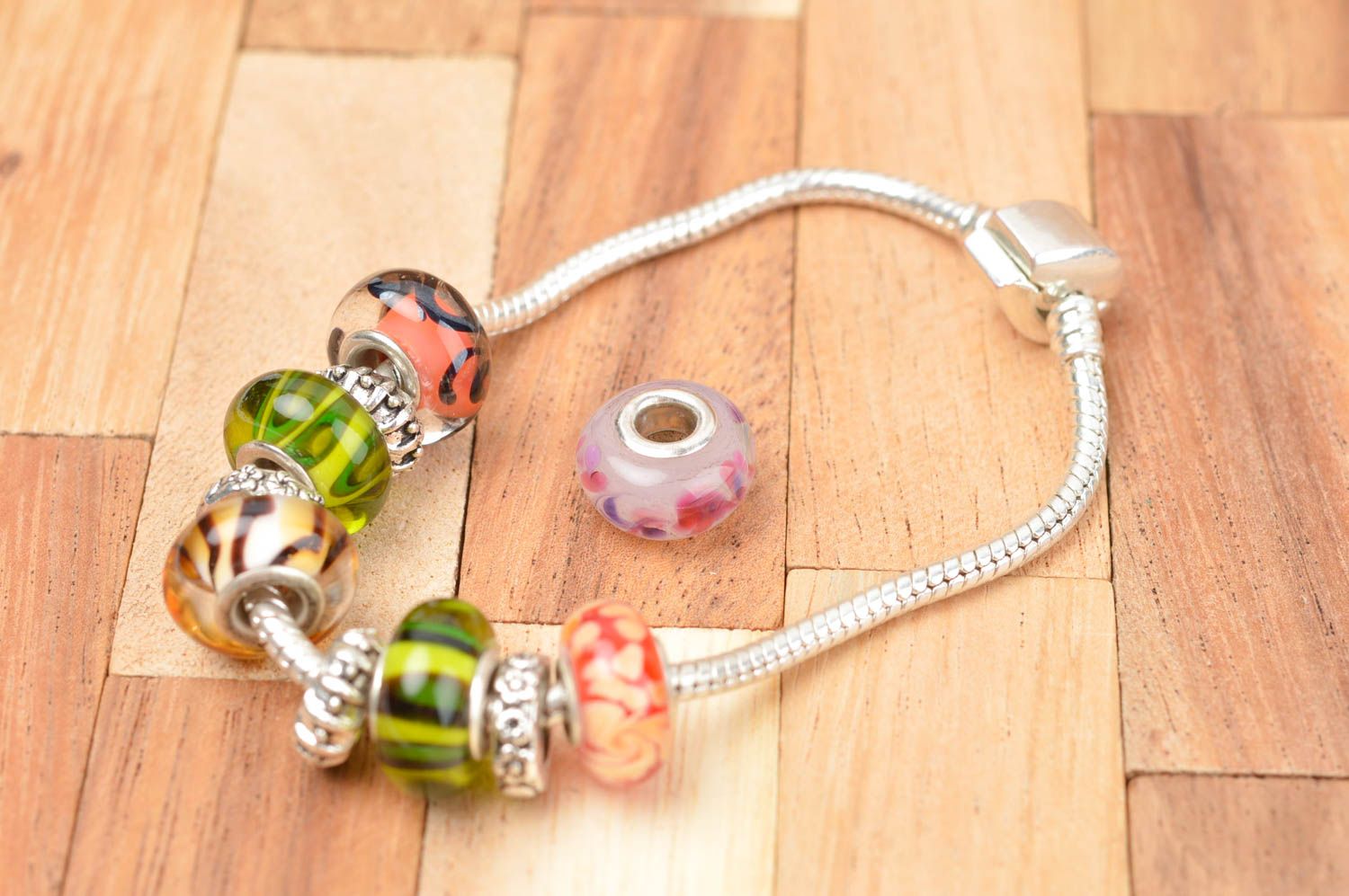 Handmade tender bead designer beautiful fittings glass unusual accessories photo 4