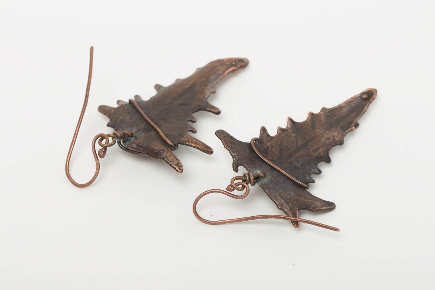 Handmade copper earrings metal earrings gemstone bead earrings gifts for her photo 4