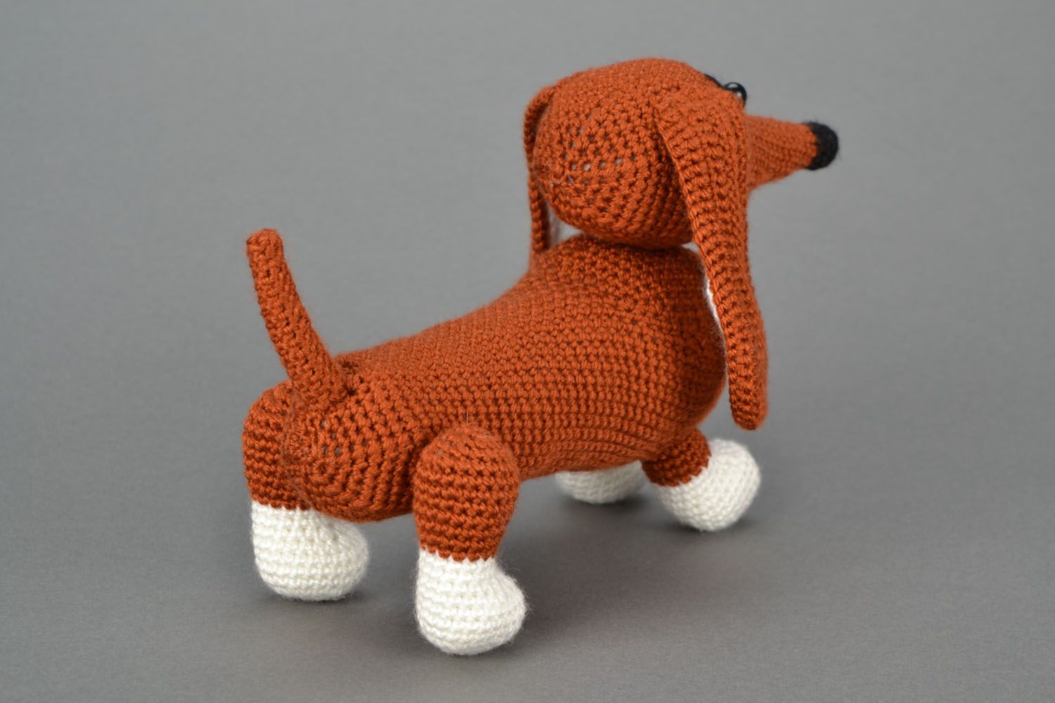 Crochet toy Badger-dog Molly photo 5