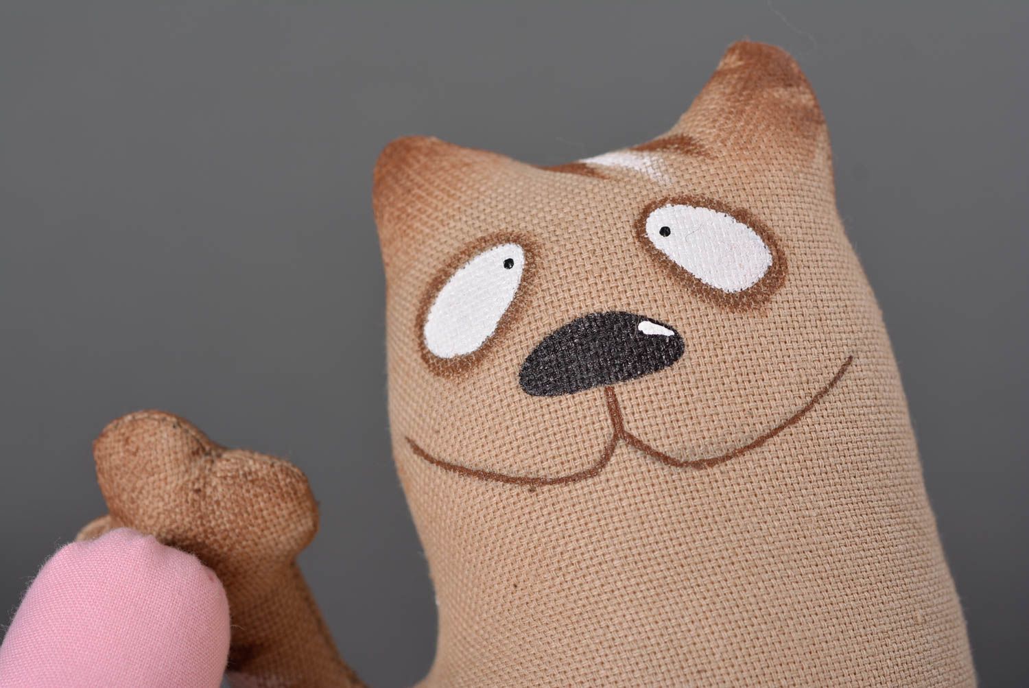 Muñeco de tela hecho a mano peluche original juguete para niños poco común foto 2