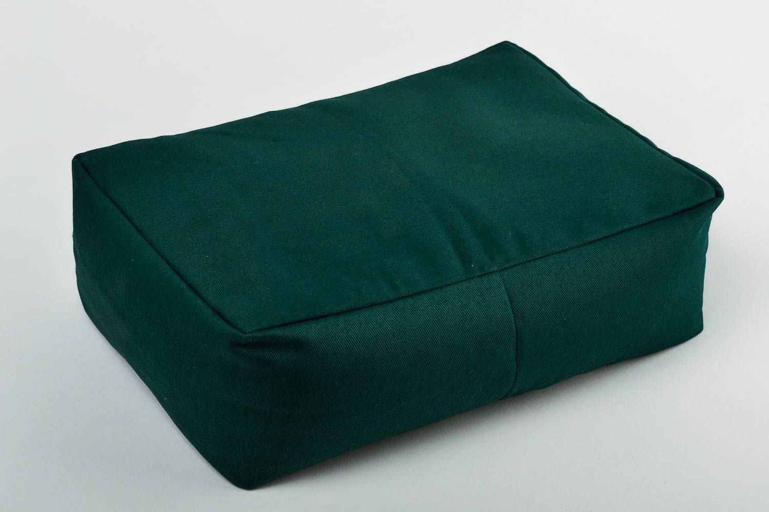 Handmade designer green pillow cute pillow for yoga stylish unusual pillow photo 2