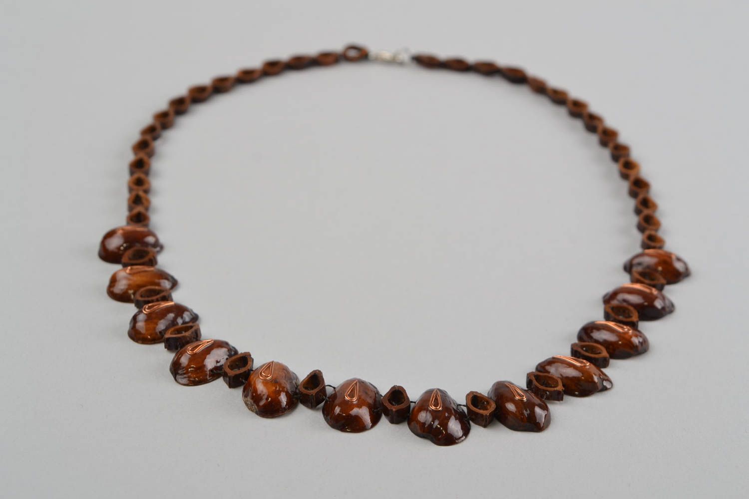 Handmade jewellery designer necklace wooden beads necklaces for women photo 5
