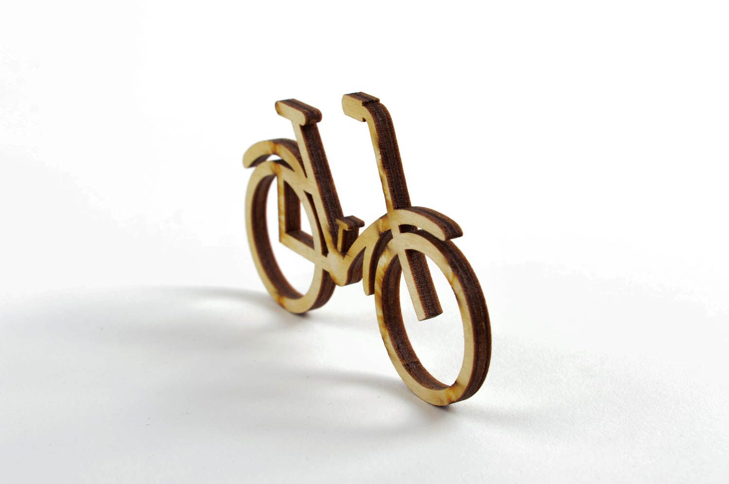 Forme en bois à peindre fait main Bicyclette Loisirs créatifs écologique photo 3