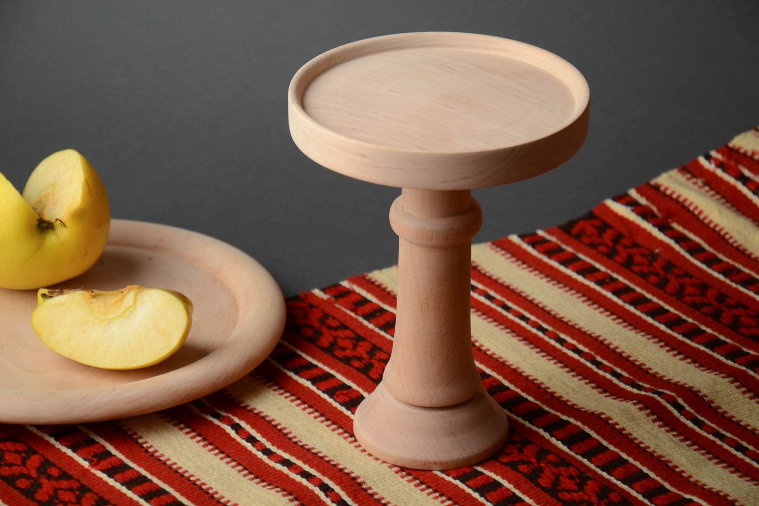 Wooden blank cake stand for creative work photo 1