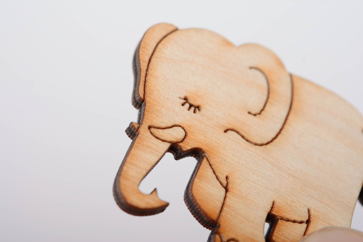Holzfigur zum Bemalen Elefant foto 5
