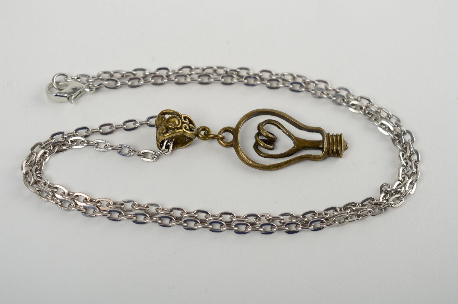 Stylish pendant handmade pendant on chain metal pendant metal jewelry for girls photo 4