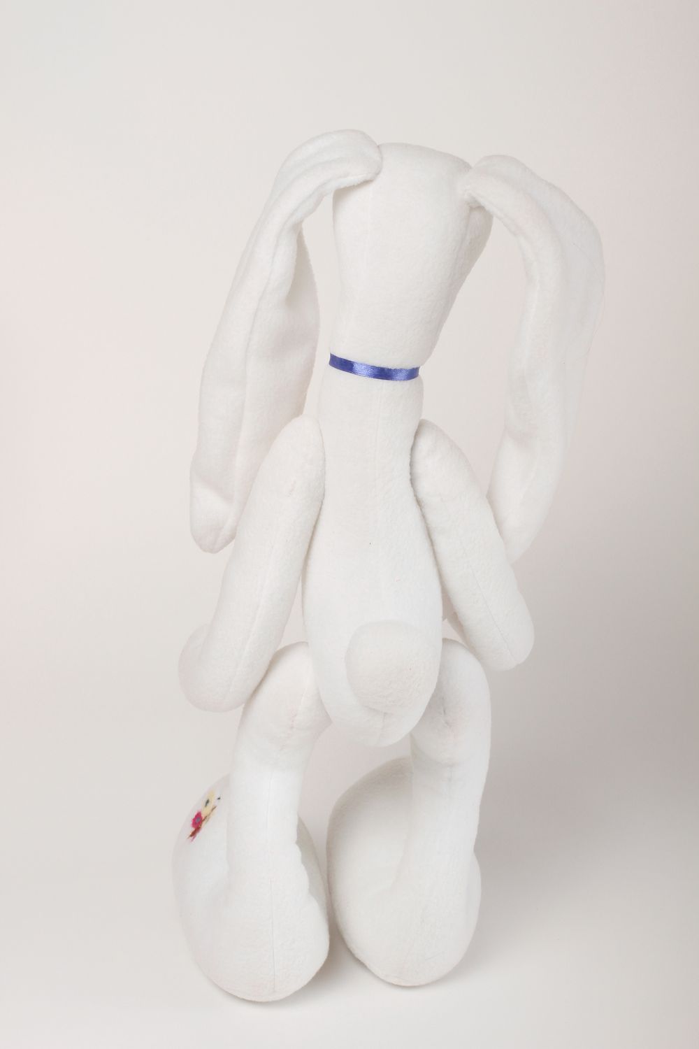 Peluche lapin faite main Jouet pour enfant blanc Décoration chambre bébé photo 3