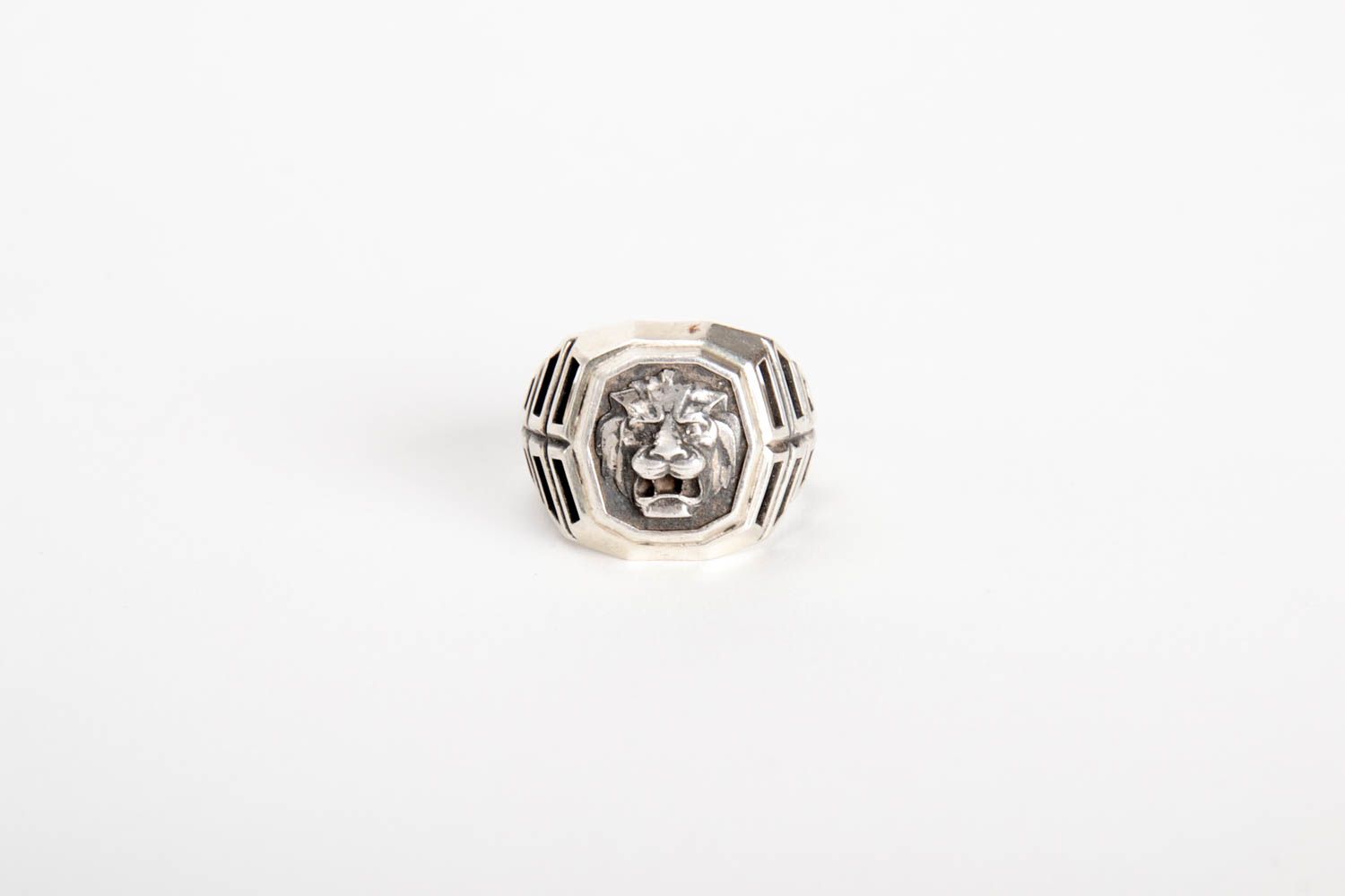 Handmade designer ring stylish ring for men unusual silver ring present photo 4