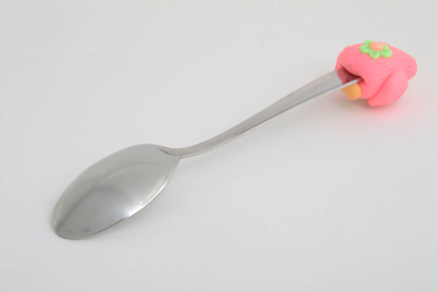 Handmade childrens cutlery dessert spoon polymer clay gifts for children photo 3