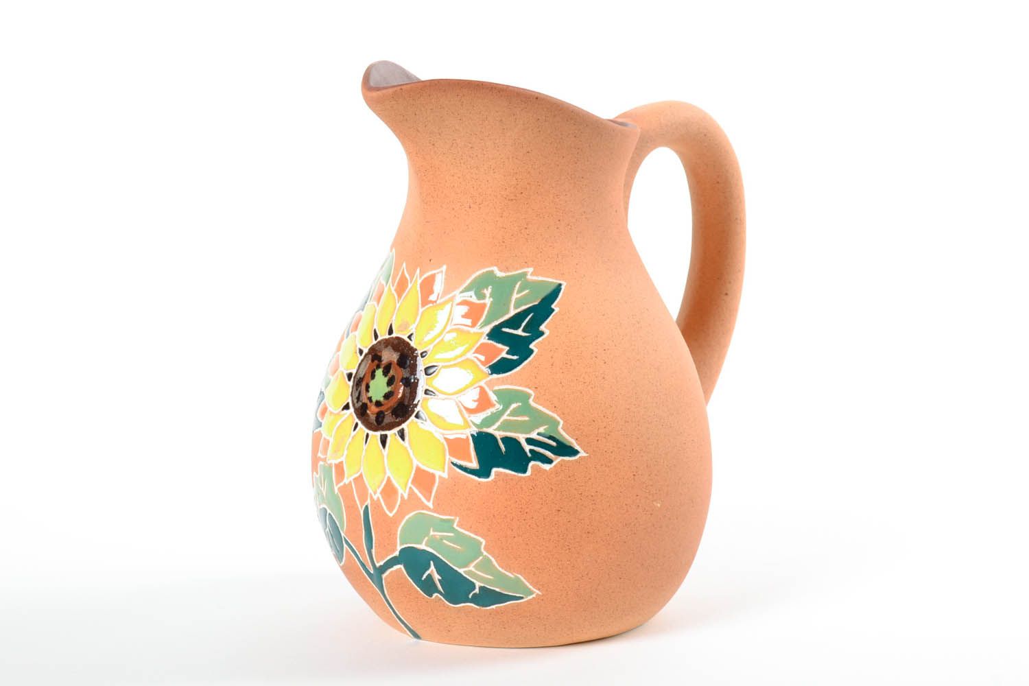 60 oz ceramic water jug pitcher for hand washing 2,45 lb photo 3