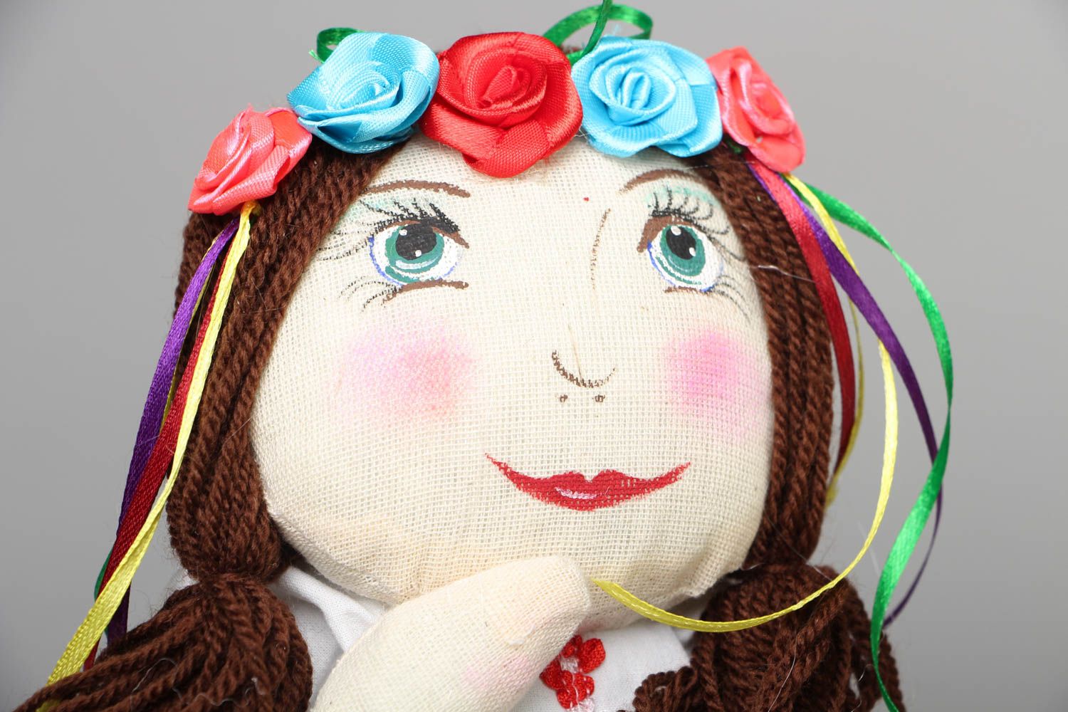Handmade soft doll Ukrainian Girl photo 2