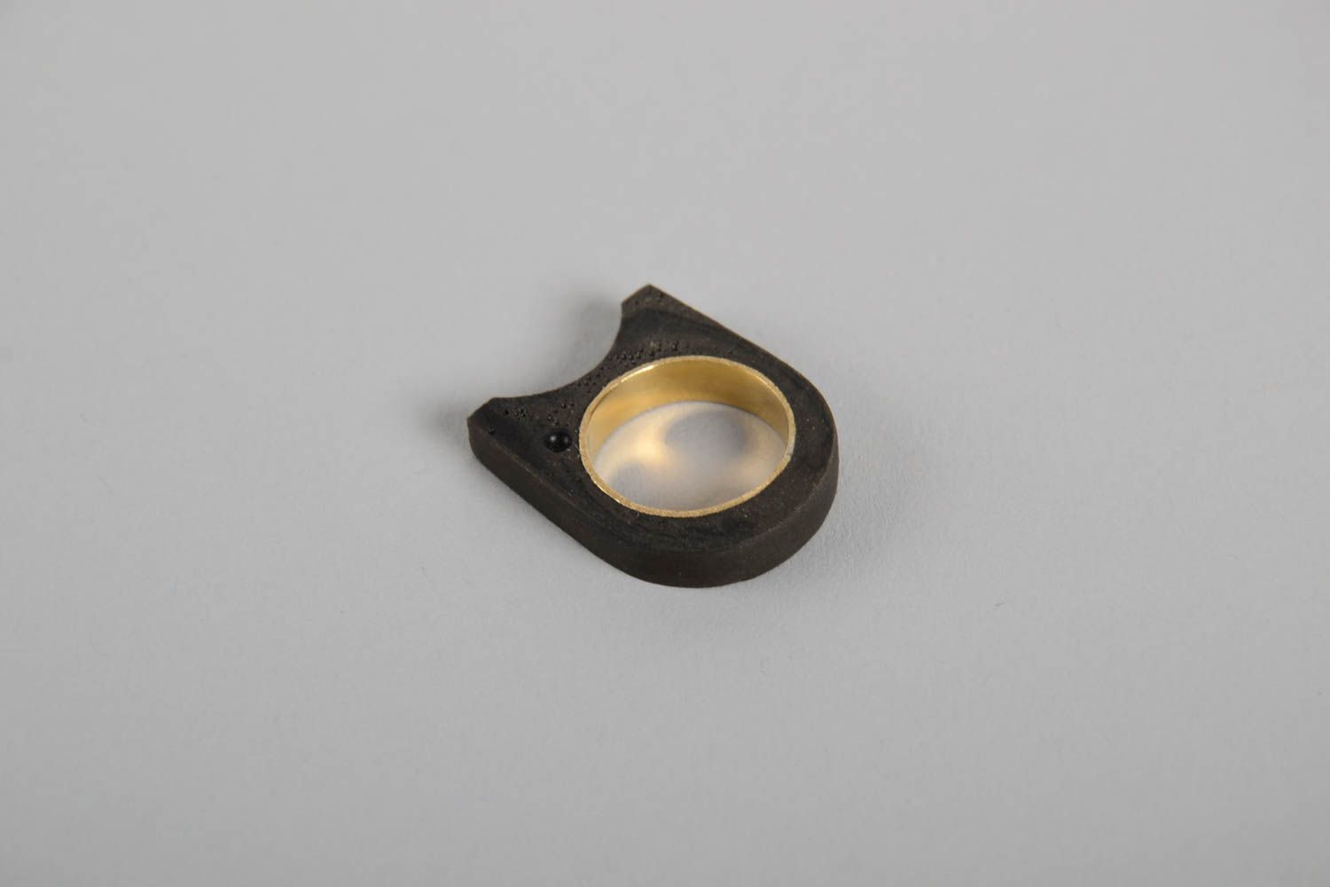 Handmade Schmuck ausgefallener Ring Schmuck aus Beton Accessoire für Frauen  foto 5