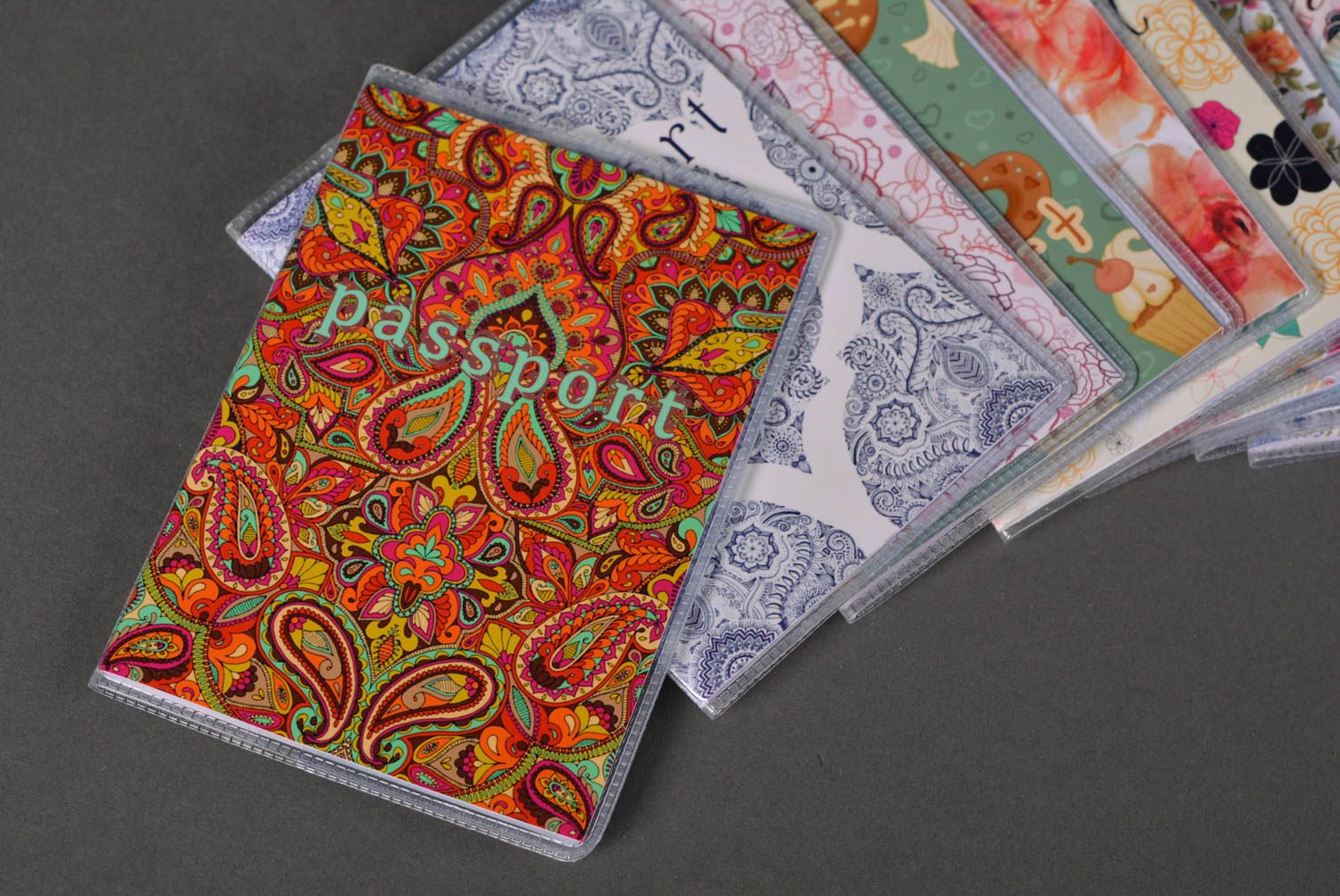 Unusual handmade passport cover designer accessories for girls gift ideas photo 1