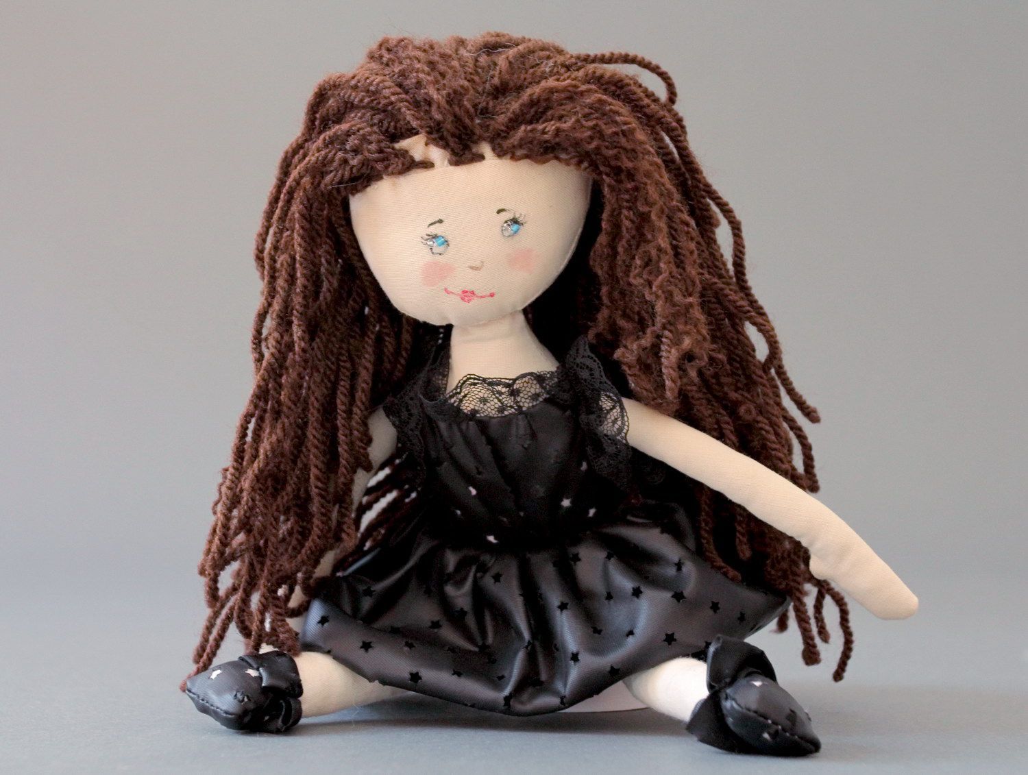 Doll made from natural materials, handmade product photo 1