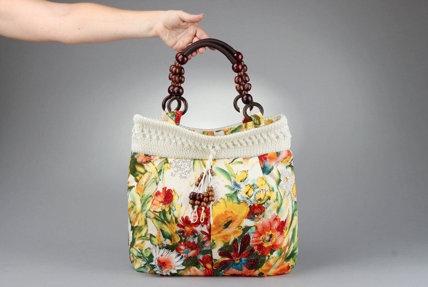 Textile woman's bag photo 3
