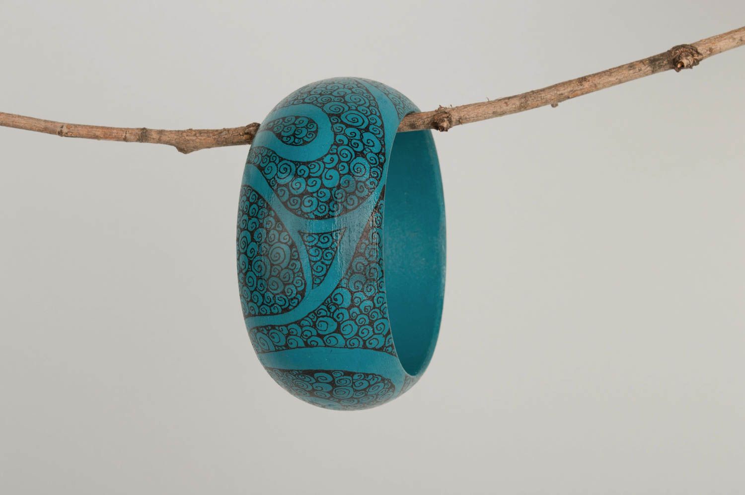 Браслет ручной работы широкий браслет дизайнерское украшение браслет из дерева фото 3