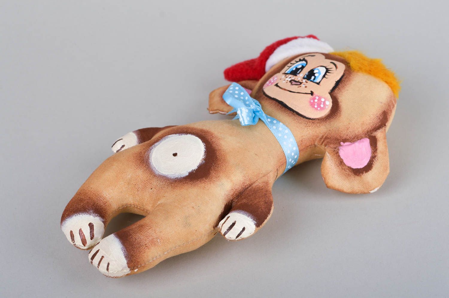 Peluche de animal mono hecho a mano juguete original para niño peluche navideño foto 5