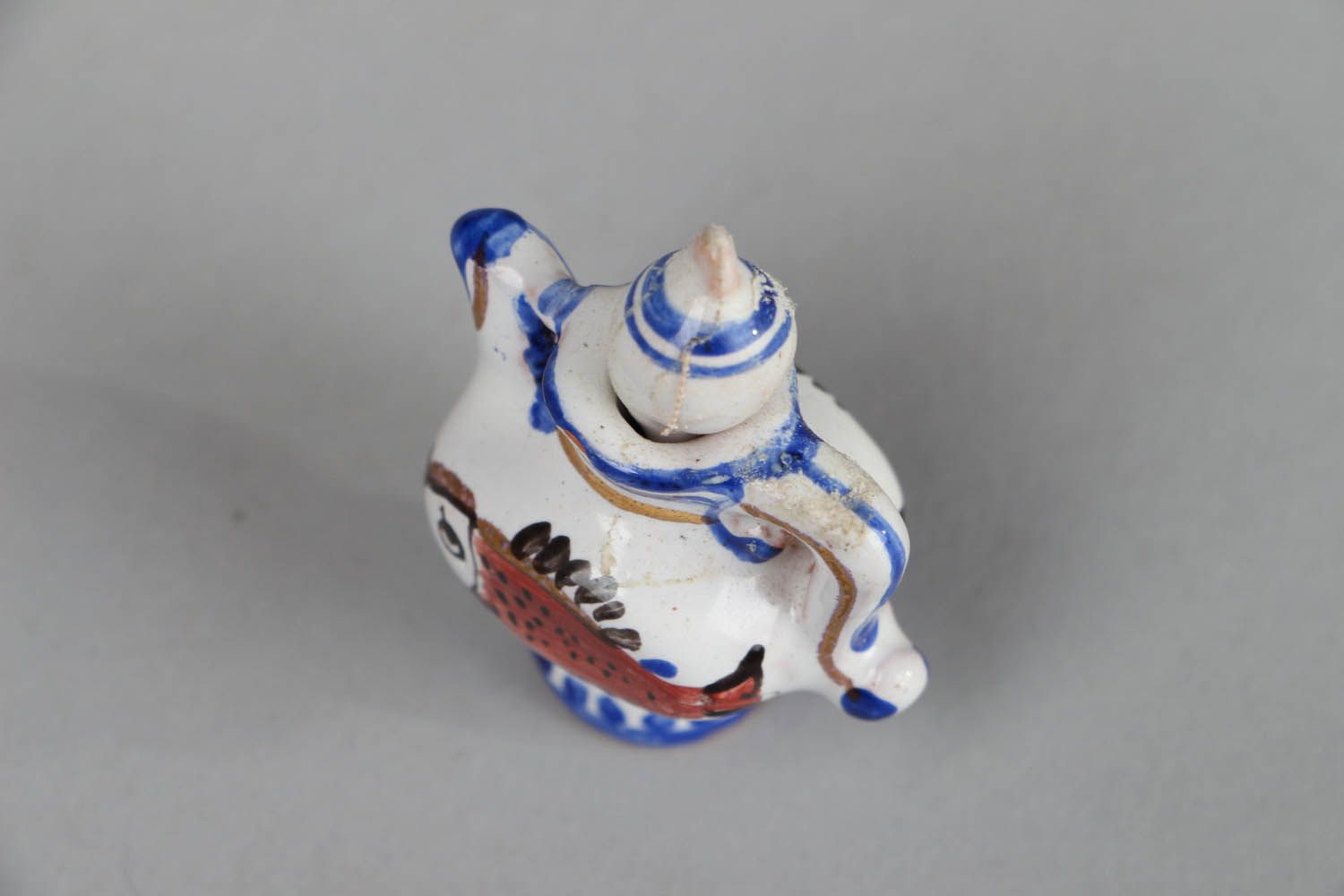Kleine Statuette aus Keramik Teekanne foto 3