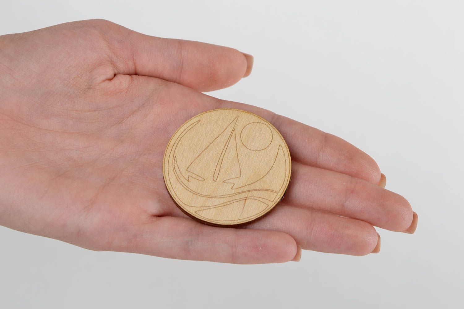 Miniatur bemalen handmade Holz Figur rund Rohling zum Bemalen für Decoupage foto 2