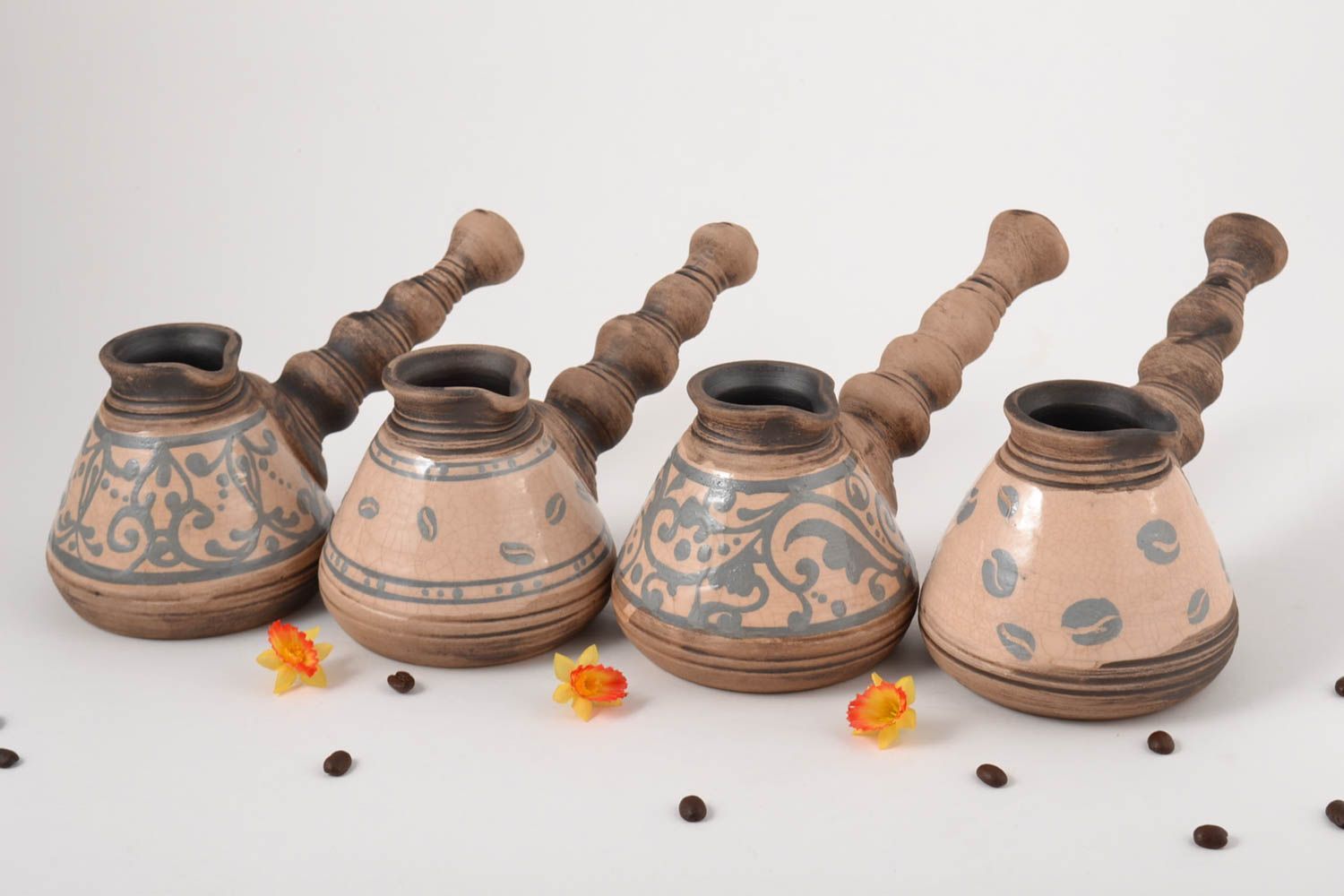 Cafeteras turcas hechas a mano para café regalo original utensilio de cocina foto 1
