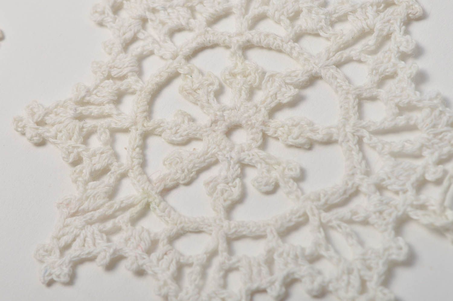 Crochet christmas ornaments handmade decorative pendant 2 Christmas tree toys  photo 4