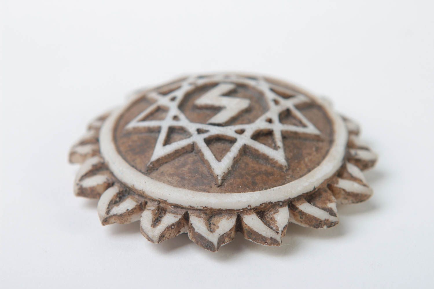Handmade Deko Magnet Schutz Amulett Geschenk Idee Perunitsa im Stern Inglia  foto 3