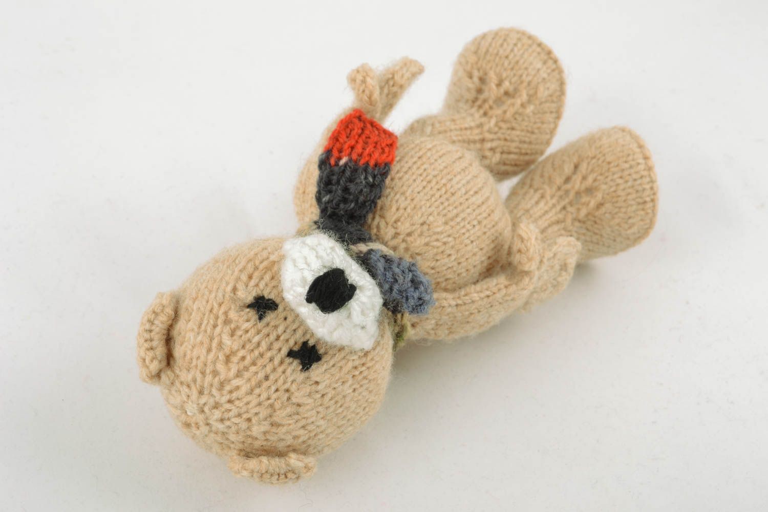Giocattolo a maglia fatto a mano pupazzo morbido orsetto carino da bambini
 foto 1