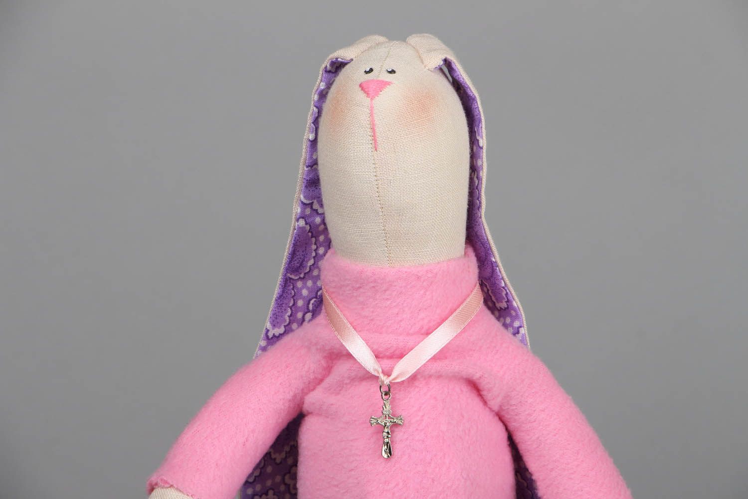 Текстильная игрушка Модный заяц фото 2