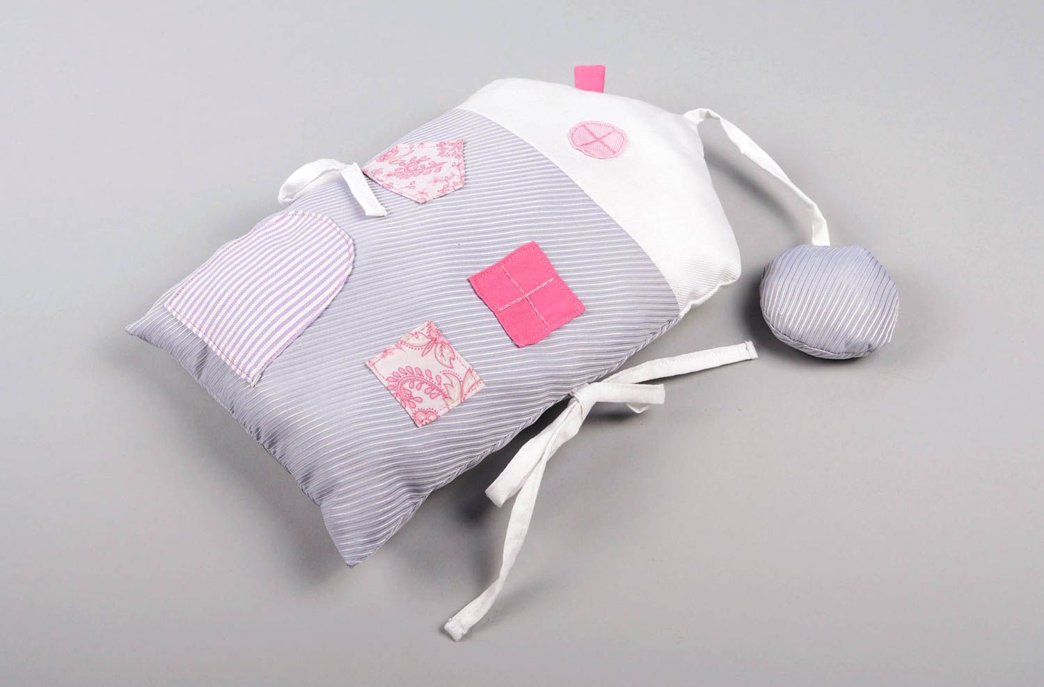Handmade Bett Kopfschutz Baby Nestchen für Babybett exklusiv Nestchen Haus   foto 2