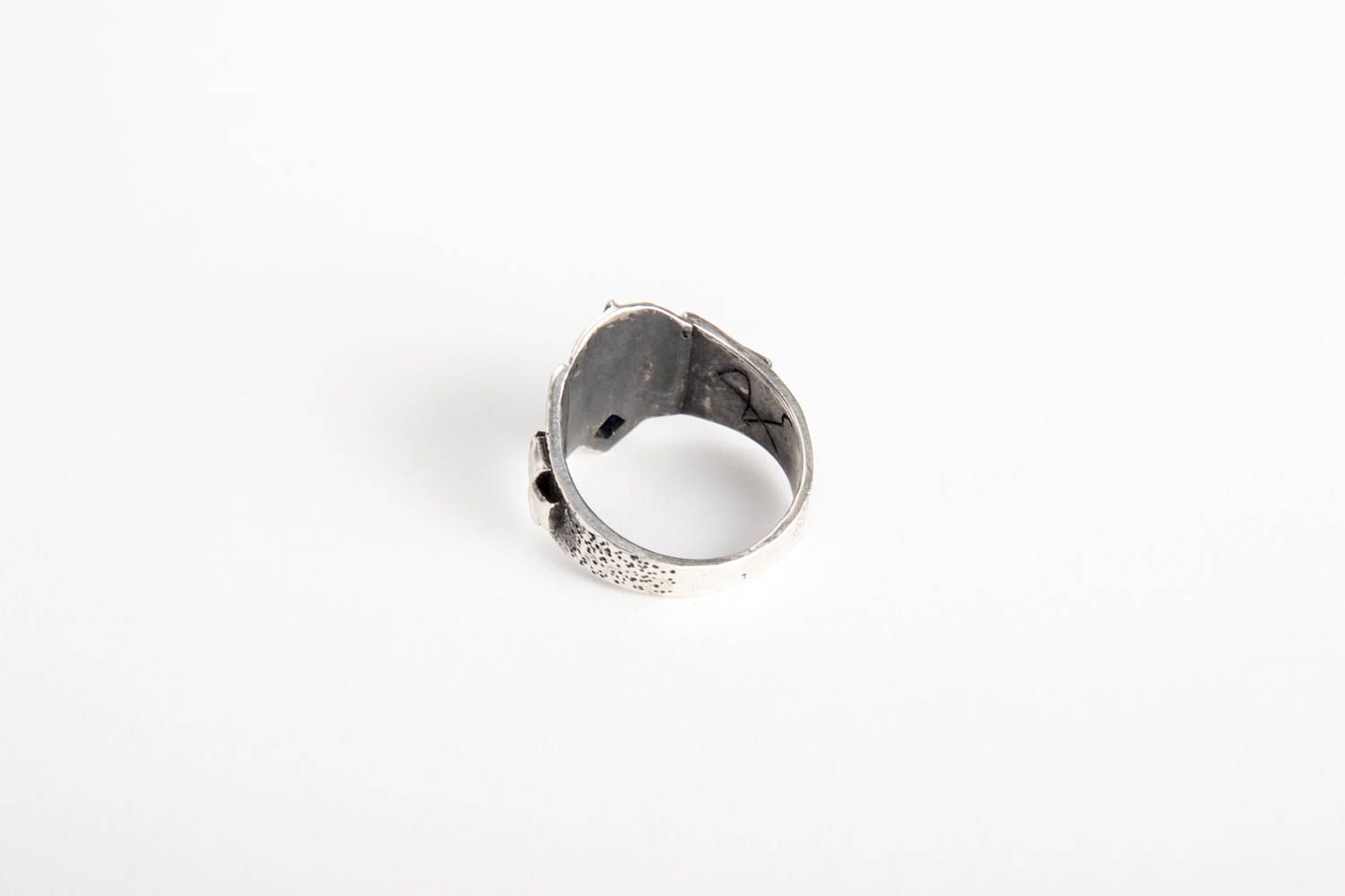 Handmade ring for men designer silver ring unusual gift for men gift ideas photo 3