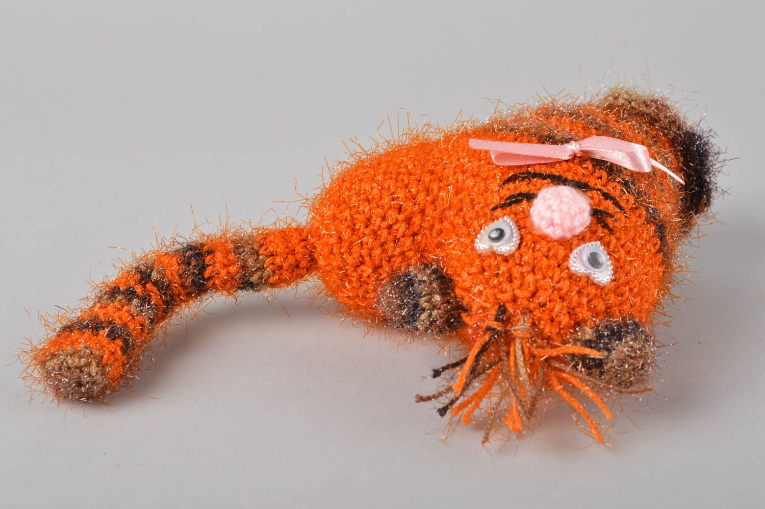 Handmade crocheted toy designer toy unusual gift nursery decor soft toy photo 2