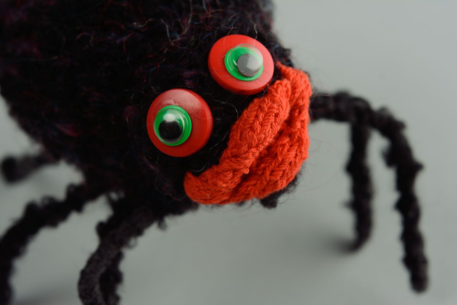 Homemade crochet toy Spider photo 2