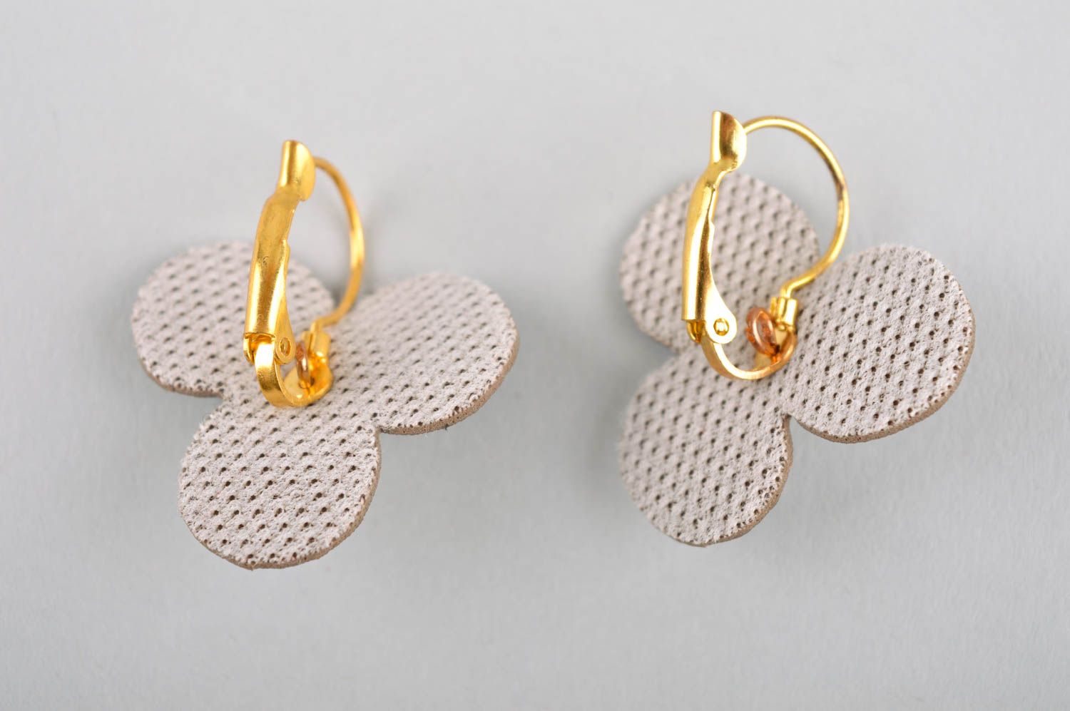 Small earrings handmade flower jewelry designer jewelry birthday gift for girls photo 4