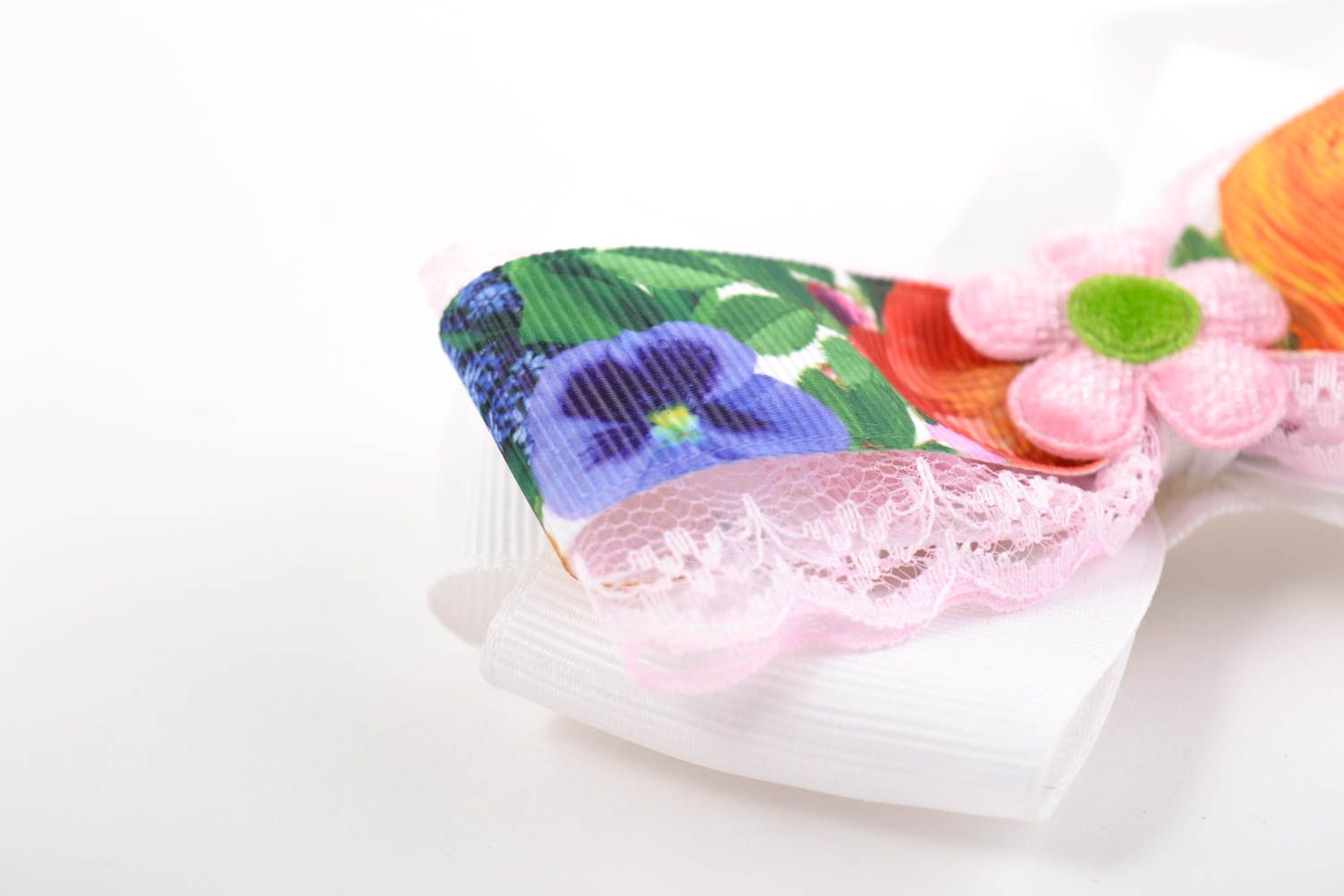 Beautiful handmade headband textile flower headband trendy hair ideas photo 2