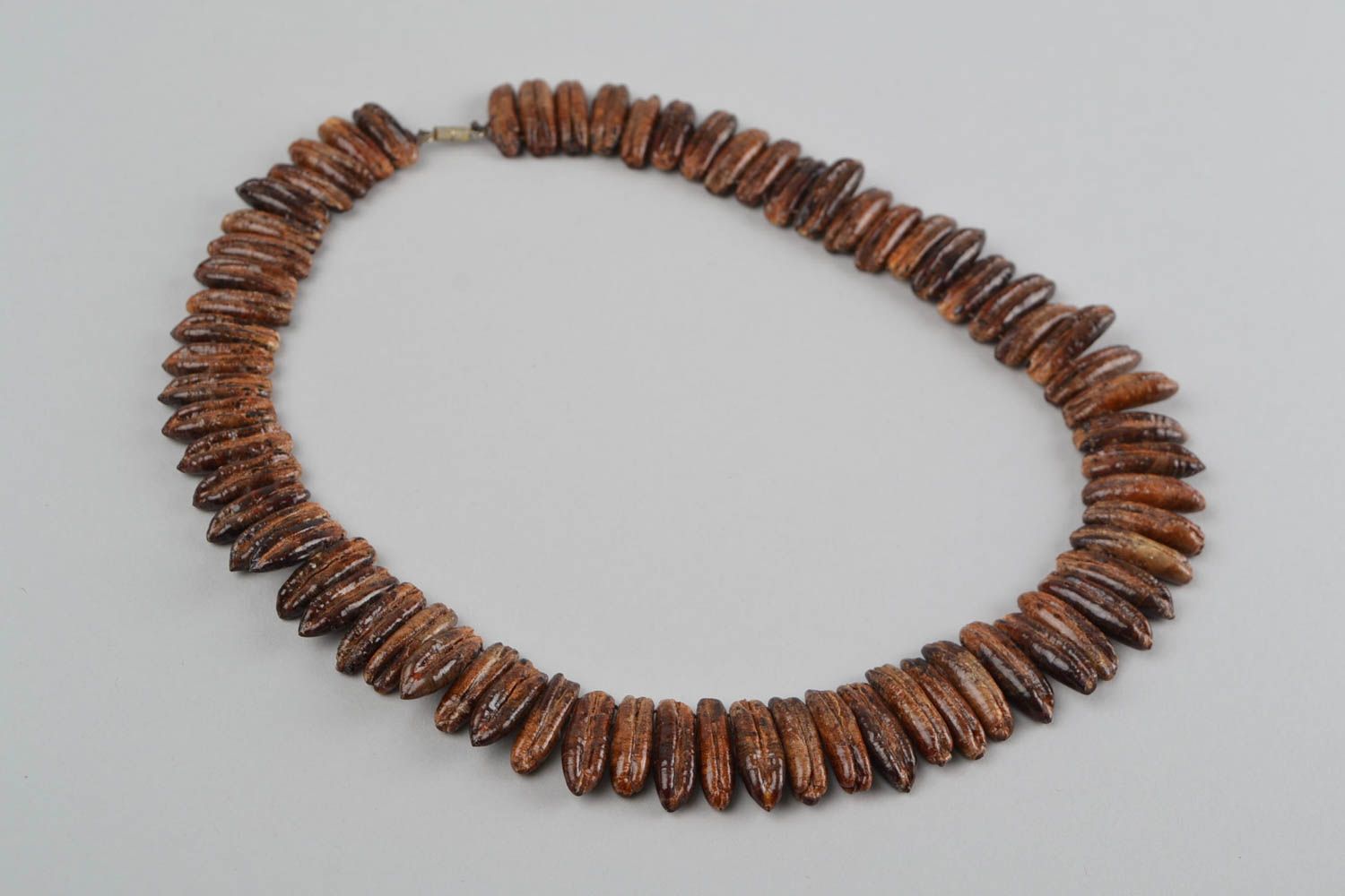 Handmade necklace wooden bead necklace designer jewelry handmade accessories photo 5