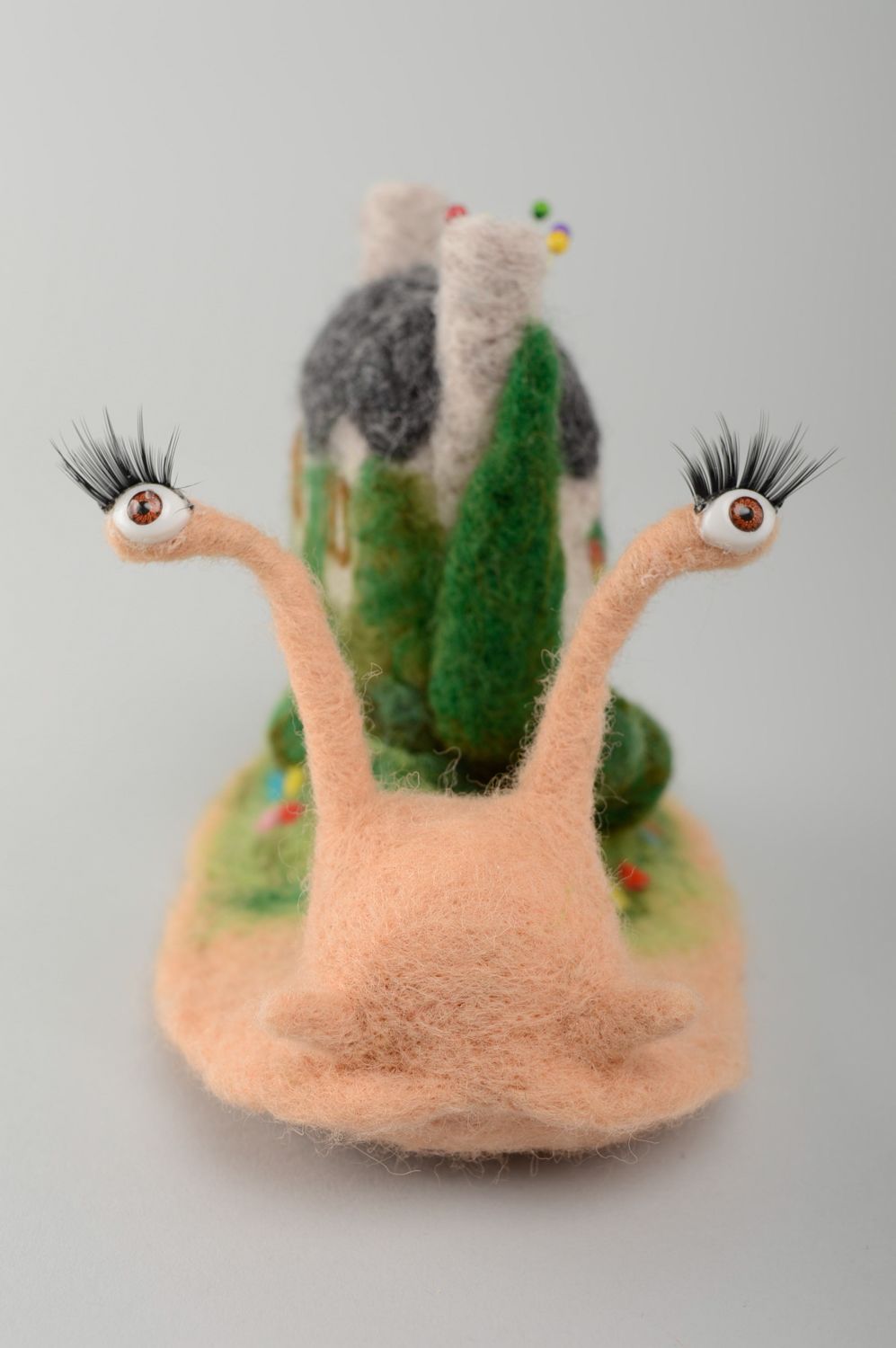 Felted toy pincushion Snail photo 3