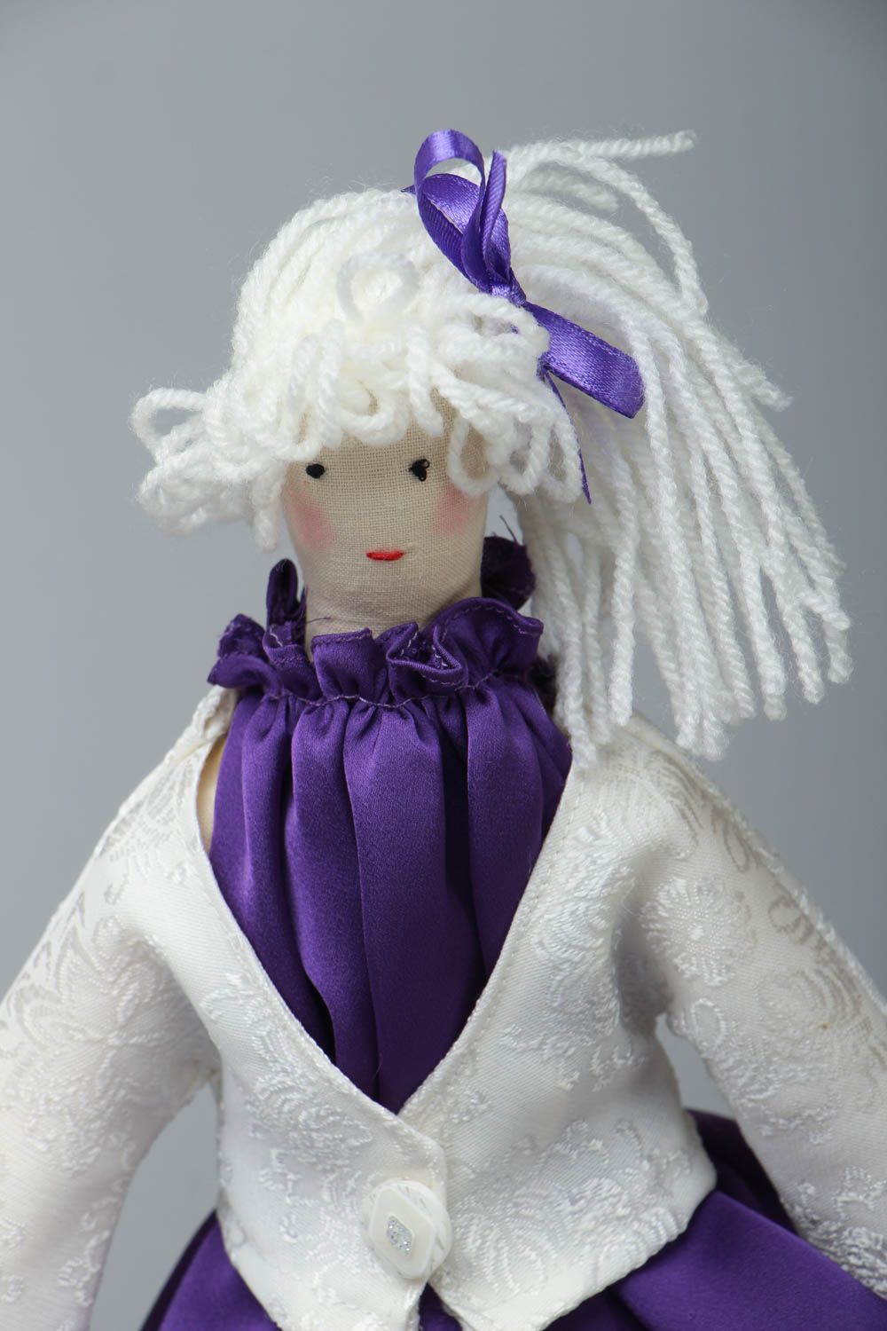 Handmade fabric doll photo 2